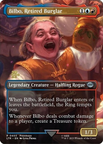 Bilbo, Retired Burglar - Foil-Stamped Prerelease Foil